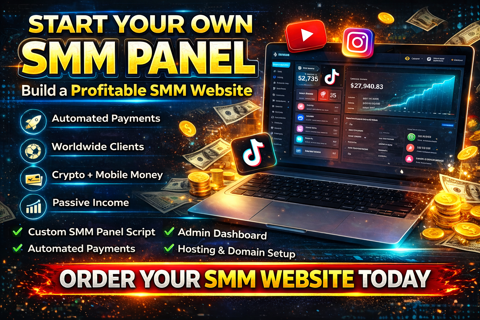 CleanTickPanel SMM Platform
